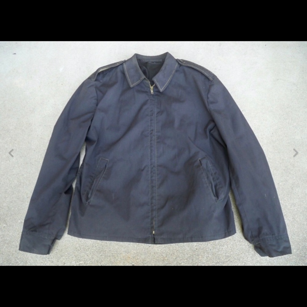 Vintage Vietnam NAM Era US Navy Windbreaker Deck Crewman Jacket Coat Men's 42 XL